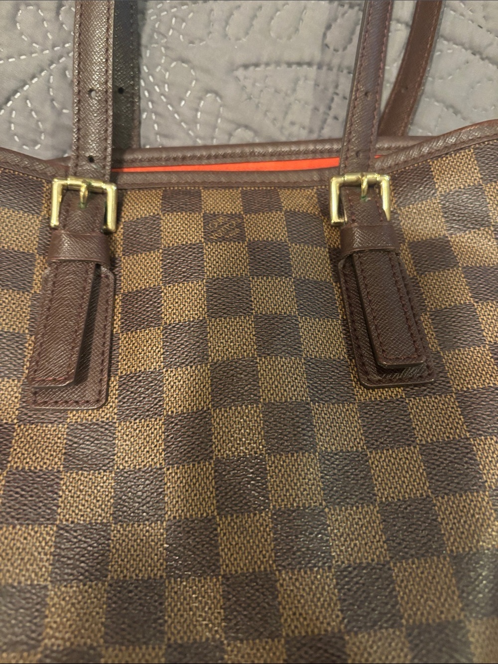 Louis Vuitton Neverfull MM Damier Ebene Tote in Brown - Picture 7 of 10
